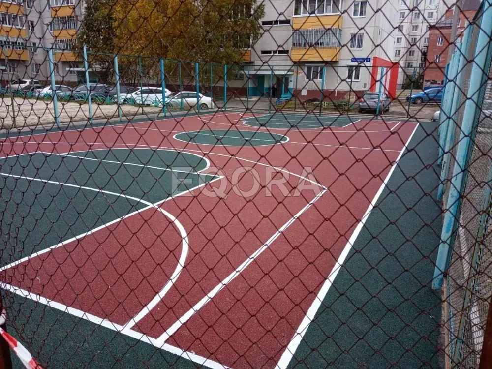 Резиновые покрытия из крошки для спортивных площадок в Тобольске